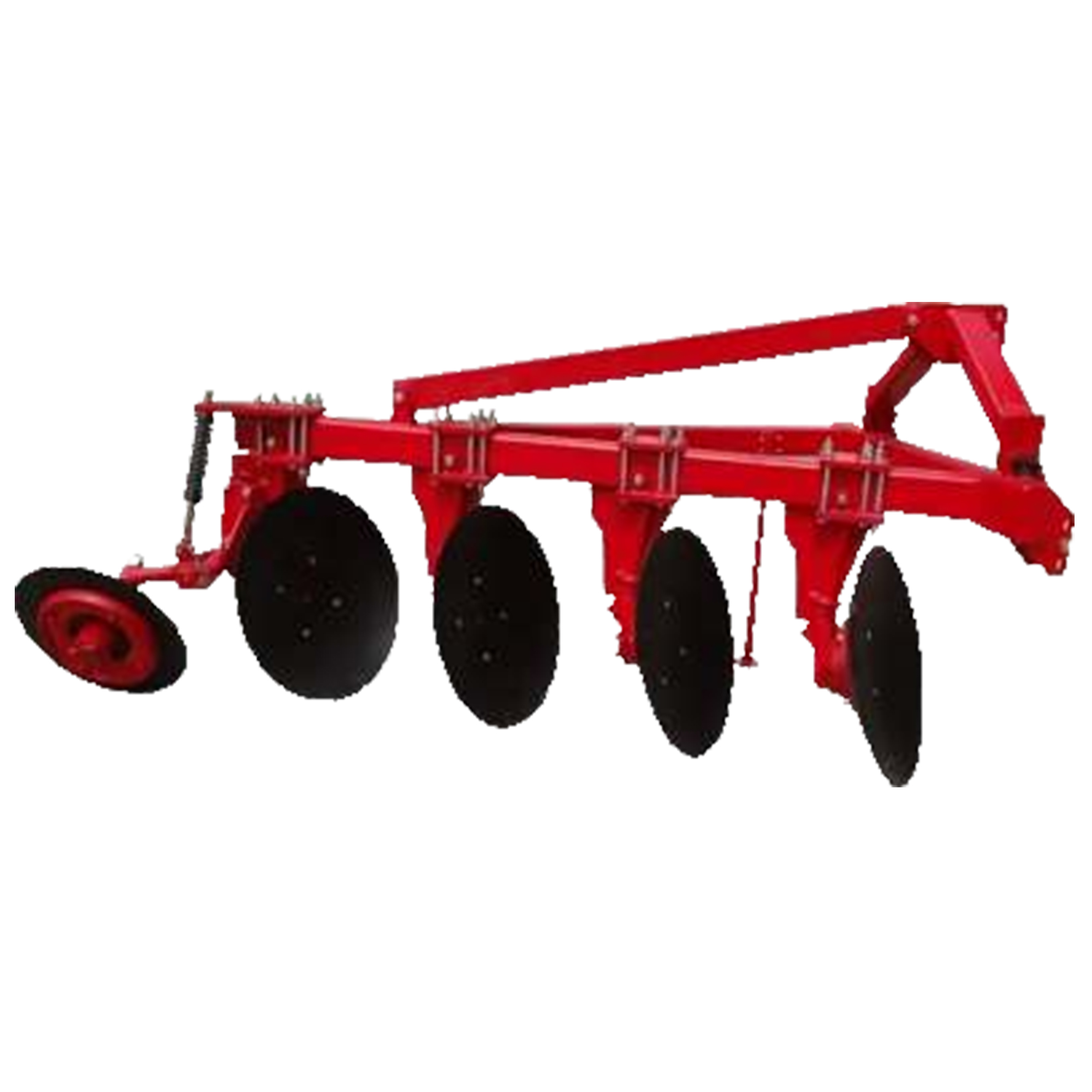 KRITTVO DISC PLOUGH is a specialized agricultural implement designed for effective ploughing in different soil conditions. It is particularly well-suited for working in sticky or hard dry soils, as it replaces the moldboard plow bottom with one or more concave steel discs. The Disc Plough is versatile and can be used in various soil types to break, turn, and mix the soil, making it suitable for preparing new fields for farming and processing stony areas.